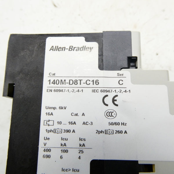 ALLEN BRADLEY 140M-D8T-C16 SER. C 690V 10-16A NSNP