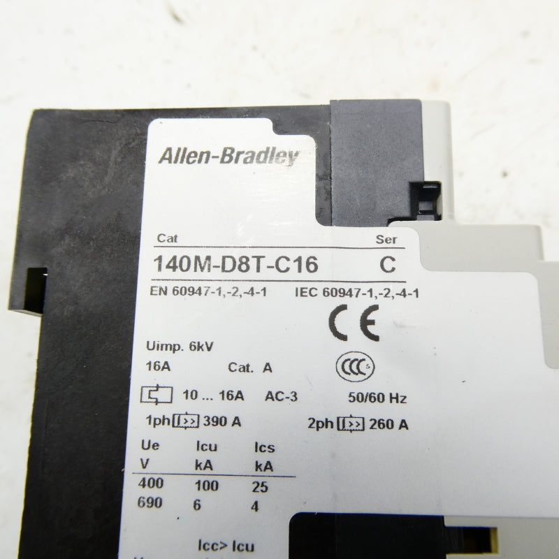 ALLEN BRADLEY 140M-D8T-C16 SER. C 690V 10-16A NSNP