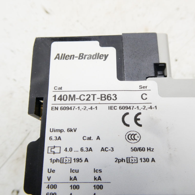 ALLEN BRADLEY 140M-C2T-B63 SER. C 4.0-6.3A NSMP