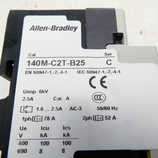 ALLEN BRADLEY 140M-C2T-B25 SER. C 690V 1.6-2.5A NSMP