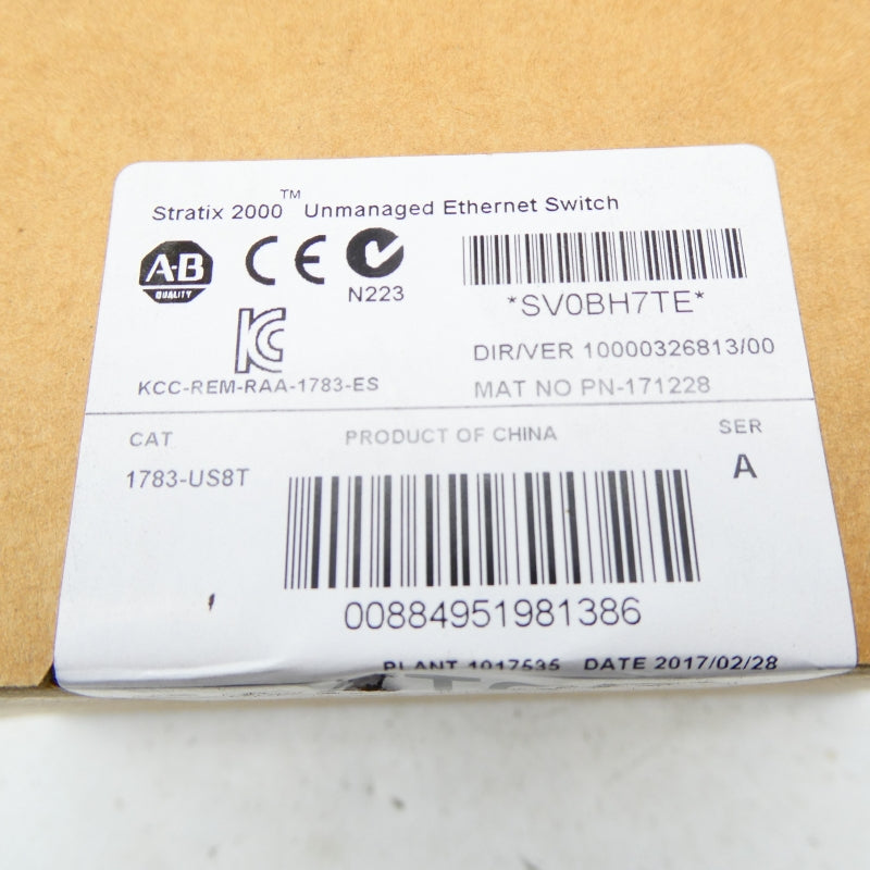 ALLEN BRADLEY 1783-US8T SER. A DATE: 2017 NSFS