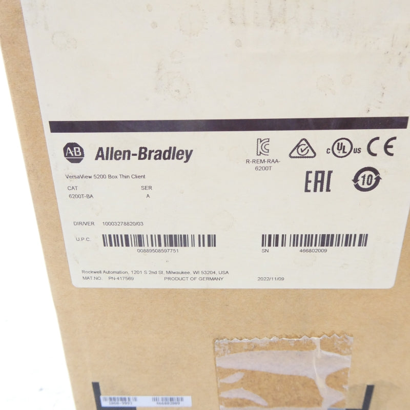 ALLEN BRADLEY 6200T-BA SER. A NSFS