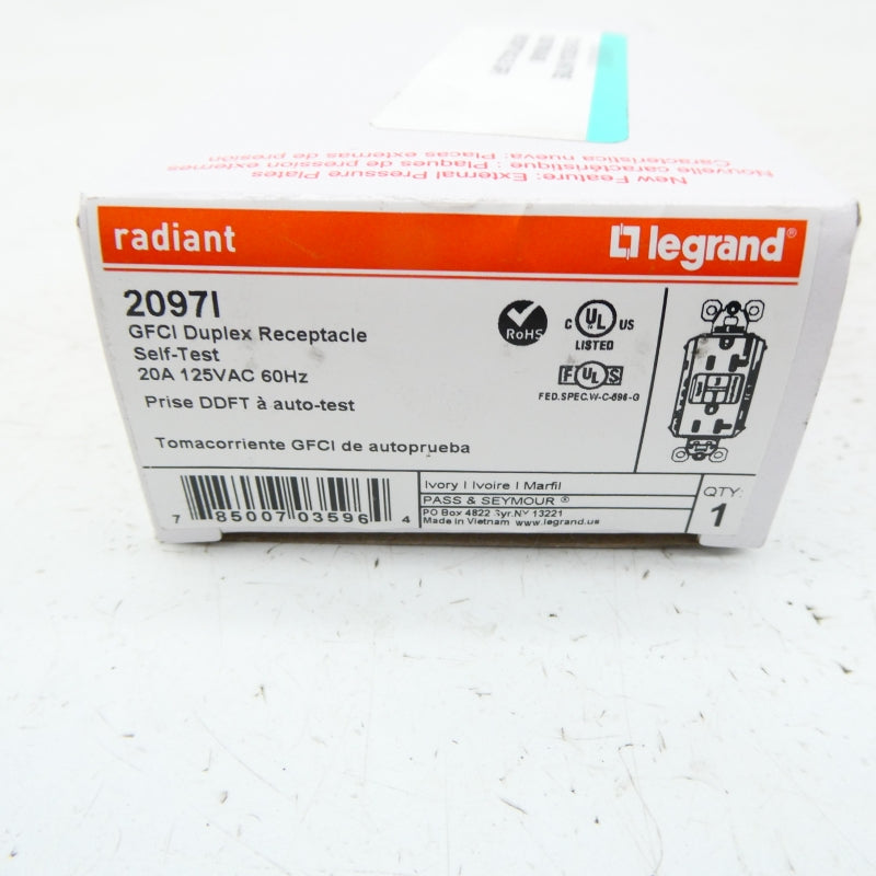 LEGRAND 2097I 125VAC 20A NSMP