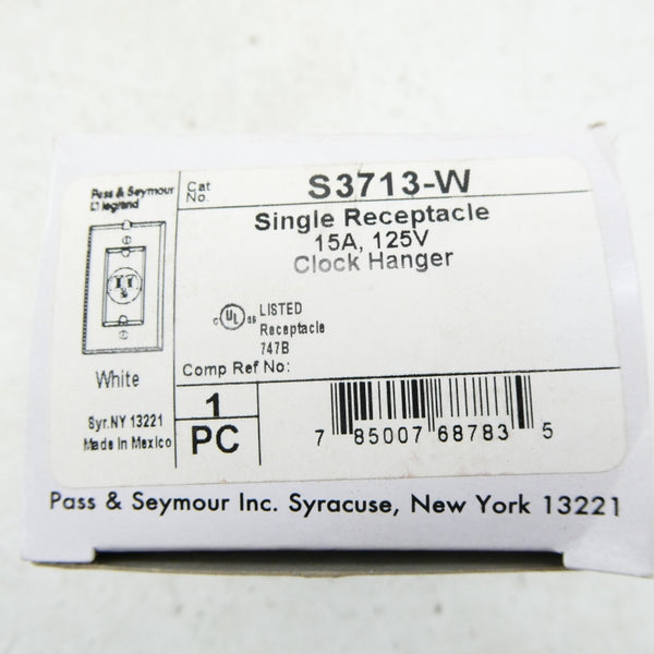 PASS & SEYMOUR S3713-W 125V 15A NSMP