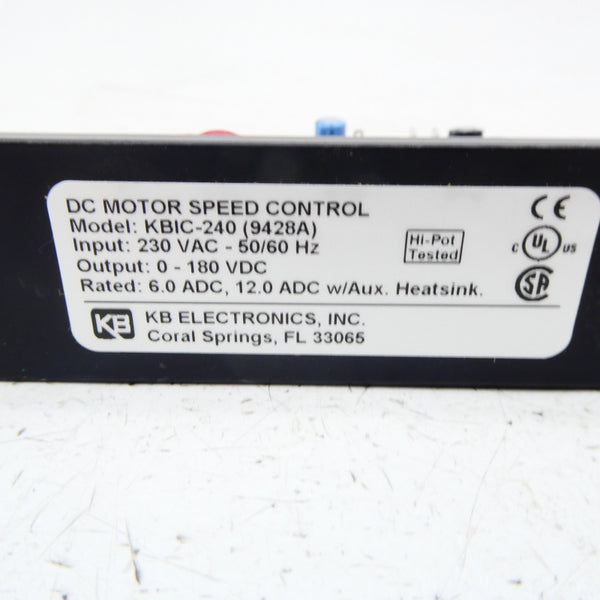 KB ELECTRONICS KBIC-240 9428A 230VAC NSMP