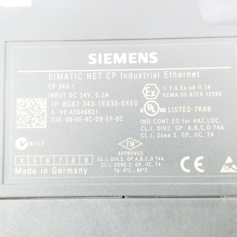 SIEMENS 6GK7343-1EX30-0XE0 24VDC 0.2A NSMP