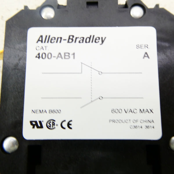 ALLEN BRADLEY 400-AB1 SER. A 600VAC (WH) NSMP