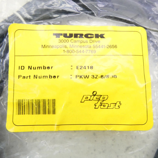 TURCK PKW3Z-6/S90 E2418 125V 4A NSMP