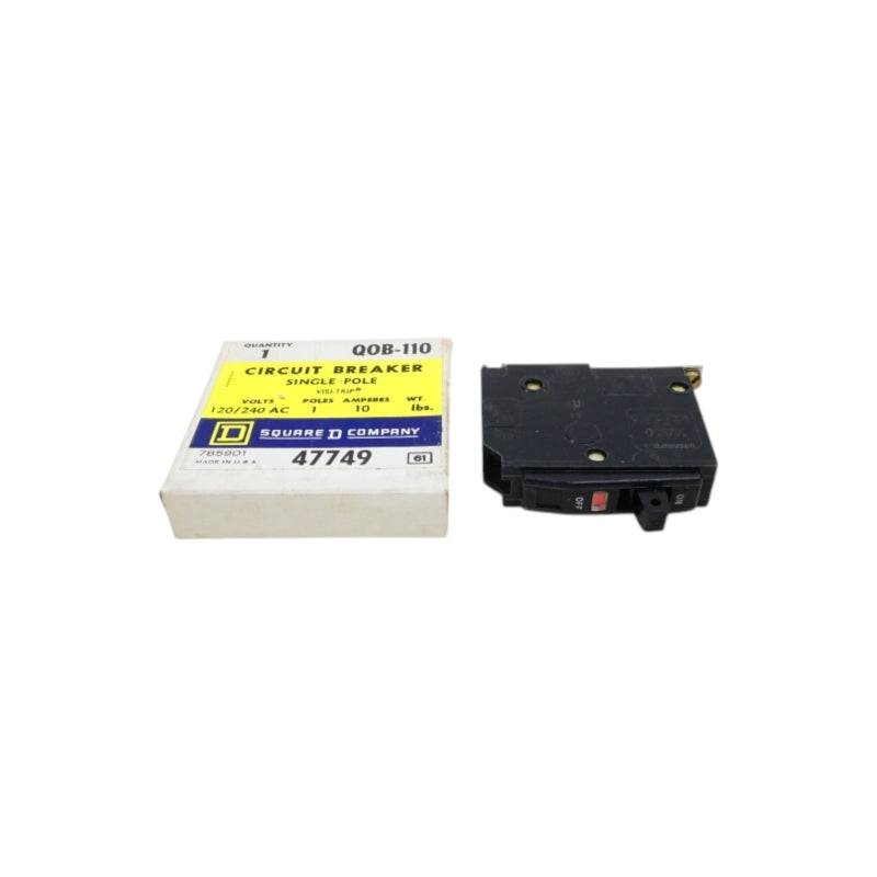 SQUARE D QOB-110 120/240VAC 10A NSMP