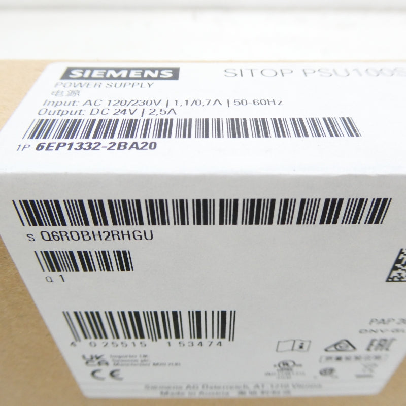 SIEMENS 6EP1332-2BA20 120/230VAC 0.7-1.1A NSFS