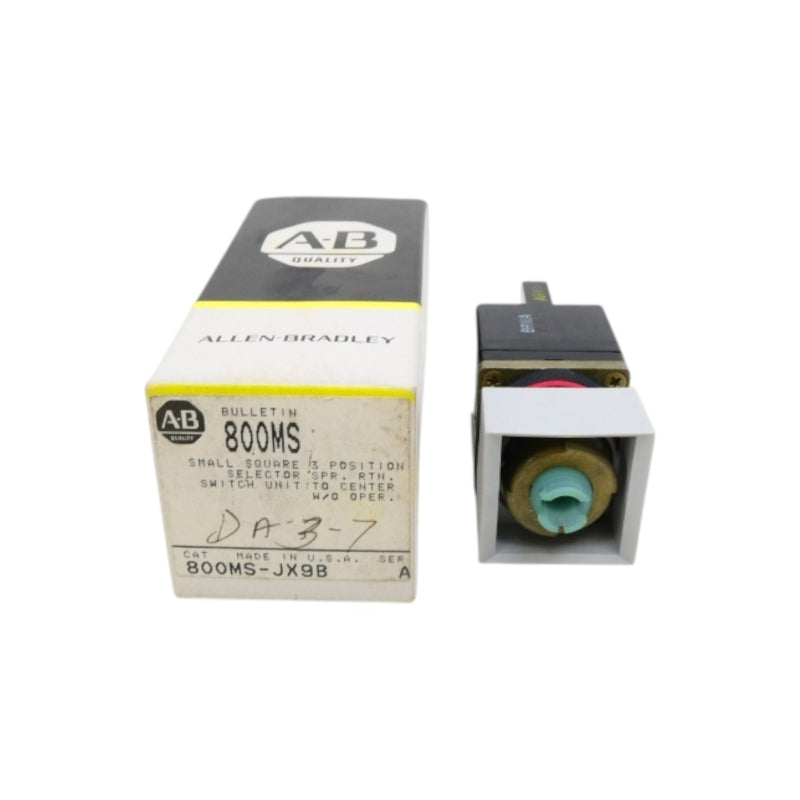 ALLEN BRADLEY 800MS-JX9B SER. A (BK/YL) NSMP
