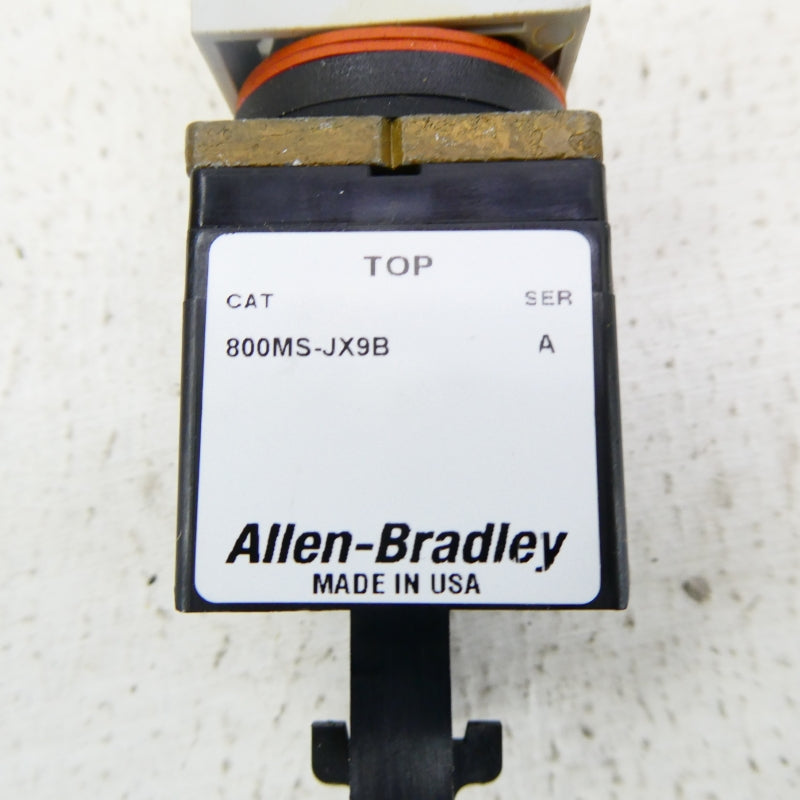 ALLEN BRADLEY 800MS-JX9B SER. A (WH) NSMP