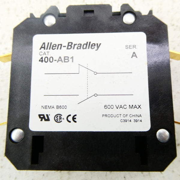 ALLEN BRADLEY 400-AB1 SER. A 600VAC NSNP