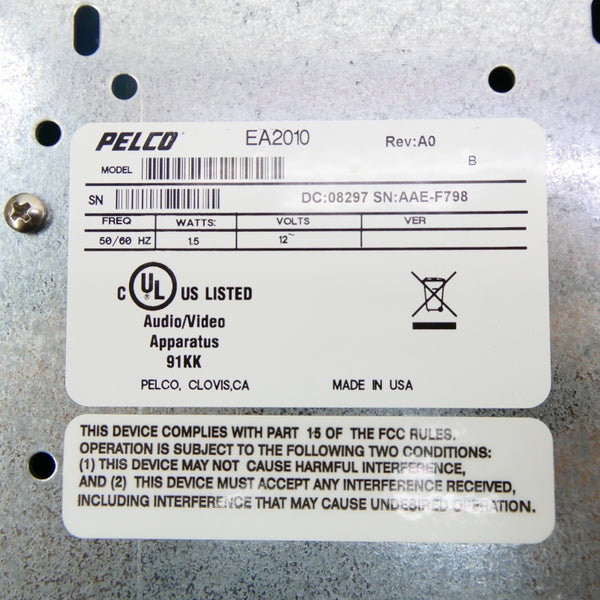 PELCO EA2010 12V REV. A0 NSNP