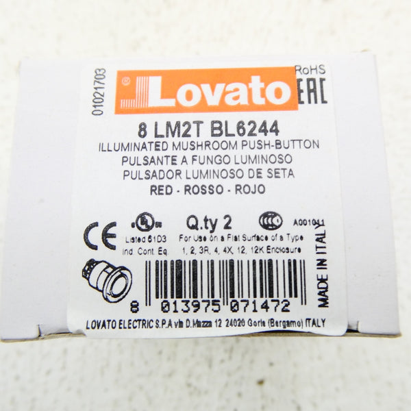 LOVATO 8LM2TBL6244 (PKG OF 2) NSMP