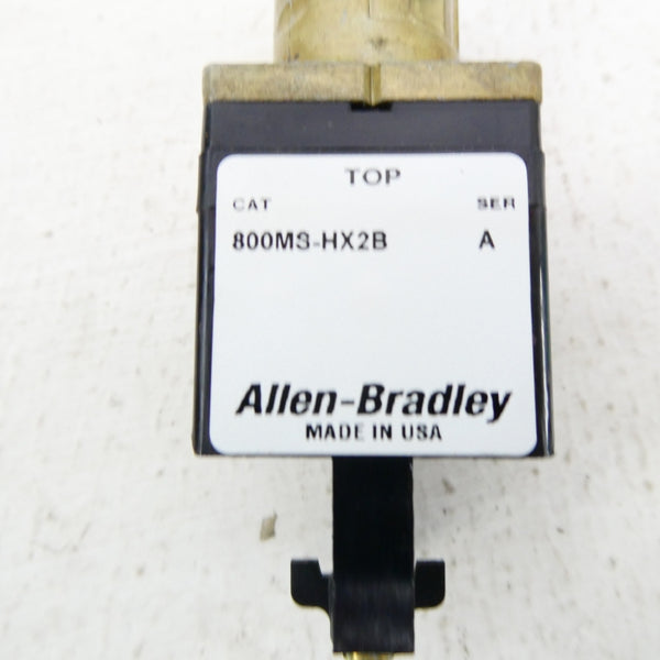 ALLEN BRADLEY 800MS-HX2B SER. A (AS PICTURED) (GY/BL) NSMP