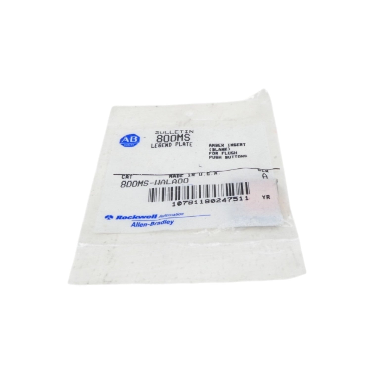 ALLEN BRADLEY 800MS-WALA00 SER. A NSMP