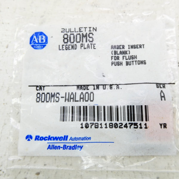 ALLEN BRADLEY 800MS-WALA00 SER. A NSMP