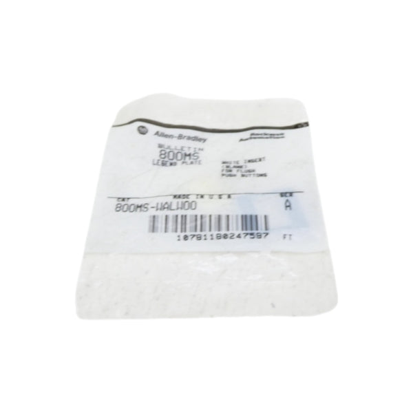 ALLEN BRADLEY 800MS-WALW00 SER. A NSMP