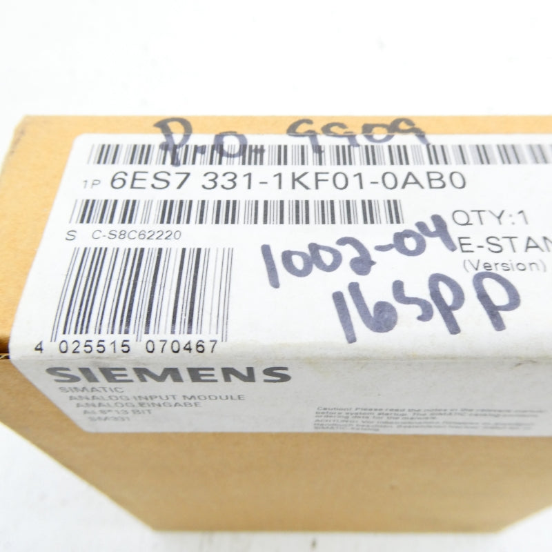 SIEMENS 6ES7331-1KF01-0AB0 NSFS