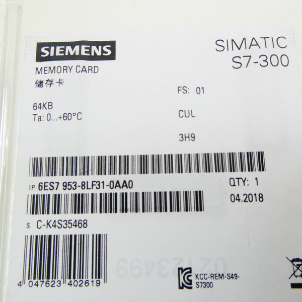 SIEMENS 6ES7953-8LF31-0AA0 NSFS