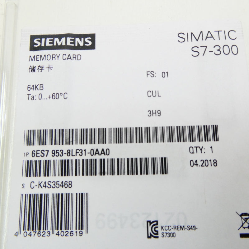 SIEMENS 6ES7953-8LF31-0AA0 NSFS