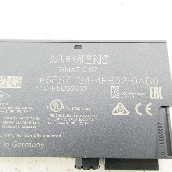 SIEMENS 6ES7134-4FB52-0AB0 NSMP
