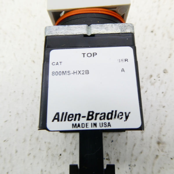 ALLEN BRADLEY 800MS-HX2B SER. A (AS PICTURED) (WH) NSMP