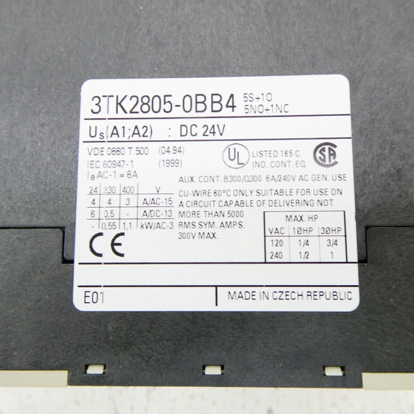 SIEMENS 3TK2805-0BB4 24VDC NSMP