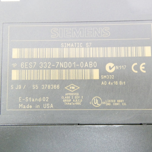 SIEMENS 6ES7332-7ND01-0AB0 NSNP