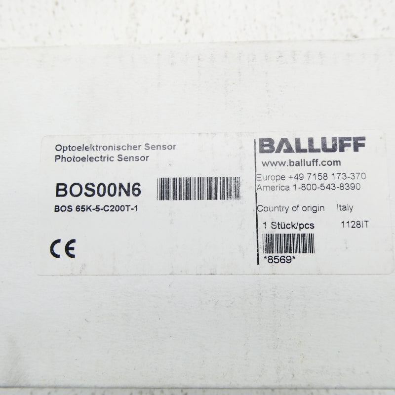 BALLUFF BOS00N6 BOS65K-5-C200T-1 NSFS