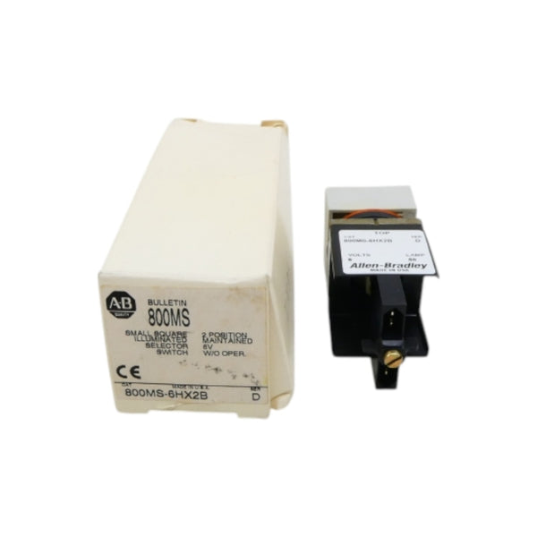 ALLEN BRADLEY 800MS-6HX2B SER. D 6V (AS PICTURED) (WH) NSMP