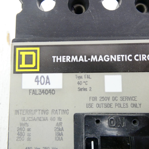 SQUARE D FAL34040 480V 40A (GREY) NSNP
