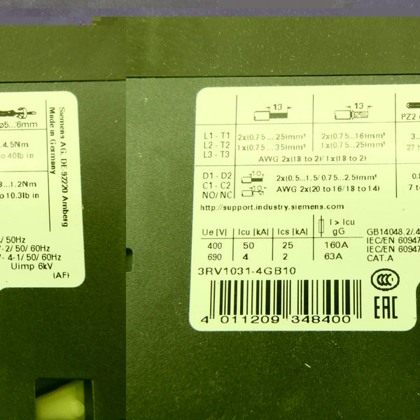 SIEMENS 3RV1031-4GB10 36-45A NSMP