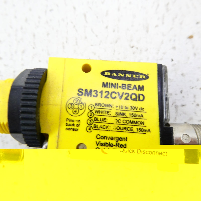 BANNER ENGINEERING SM312CV2QD 10-30VDC NSNP