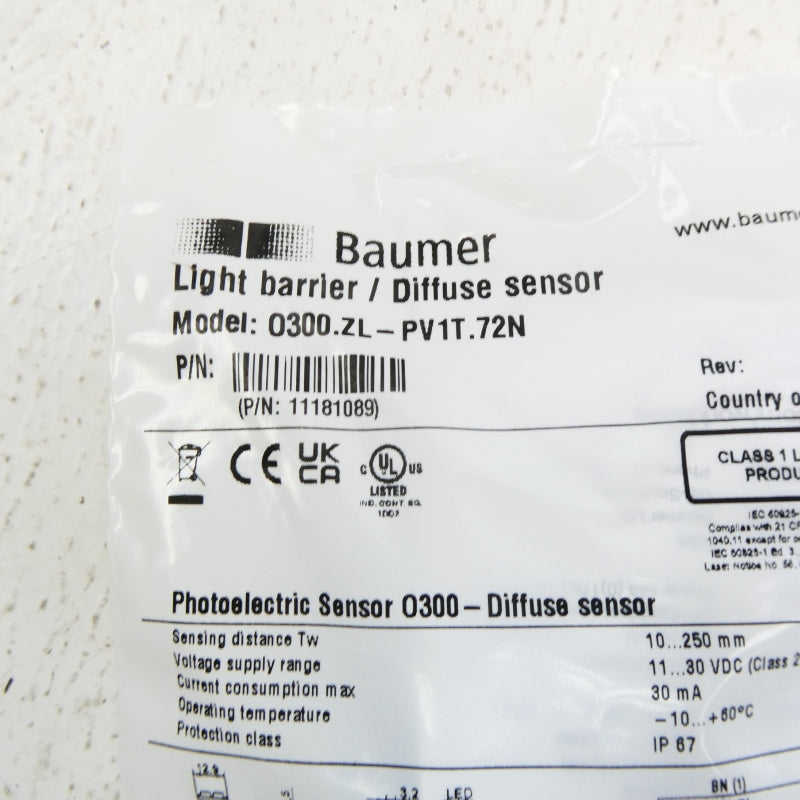 BAUMER O300.ZL-PV1T.72N 11-30VDC NSMP