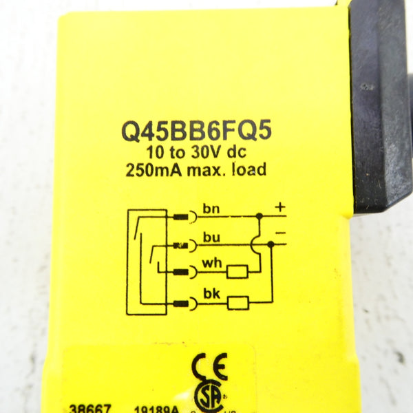 BANNER ENGINEERING Q45BB6FQ5 10-30VDC (AS PICTURED) NSNP