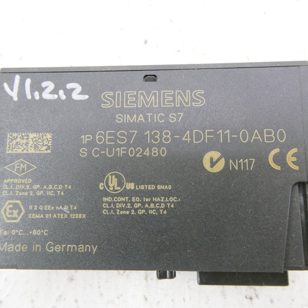SIEMENS 6ES7138-4DF11-0AB0 NSNP