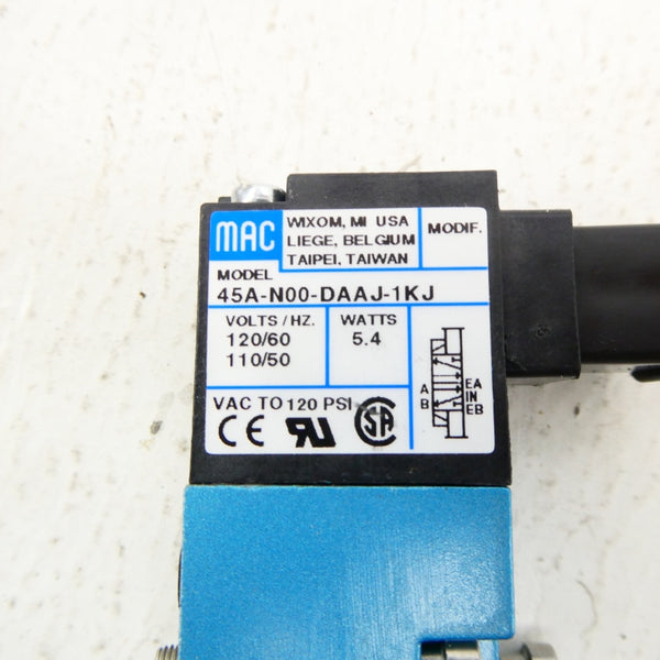 MAC 45A-N00-DAAJ-1KJ 110/120V 120PSI NSMP