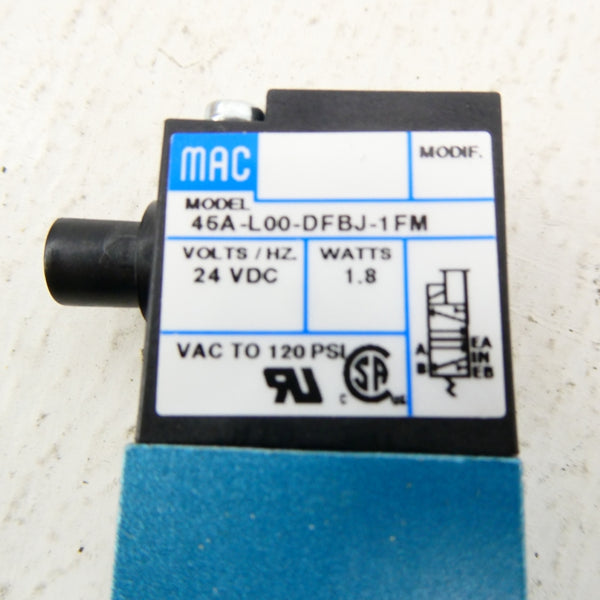 MAC 45A-L00-DFBJ-1FM 24VDC 120PSI NSMP