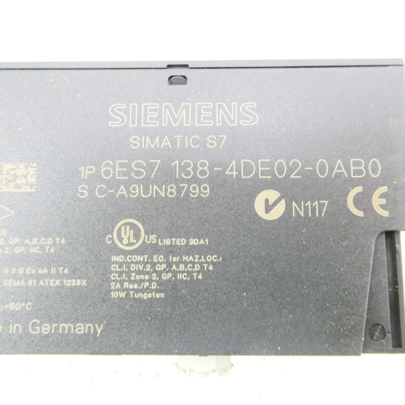 SIEMENS 6ES7138-4DE02-0AB0 5V NSMP