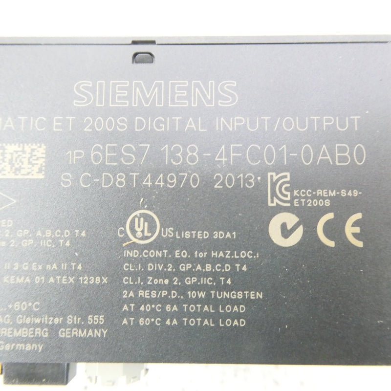 SIEMENS 6ES7138-4FC01-0AB0 NSMP
