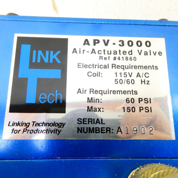 LINK TECH APV-3000 115VAC 150PSI NSNP