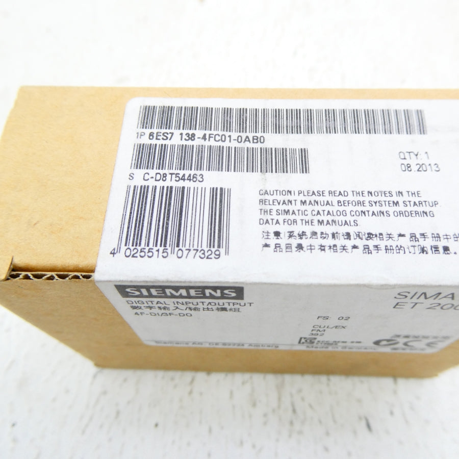 SIEMENS 6ES7138-4FC01-0AB0 NSFS
