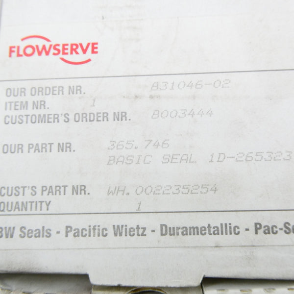 FLOWSERVE 365.746 ID-265323 NSMP