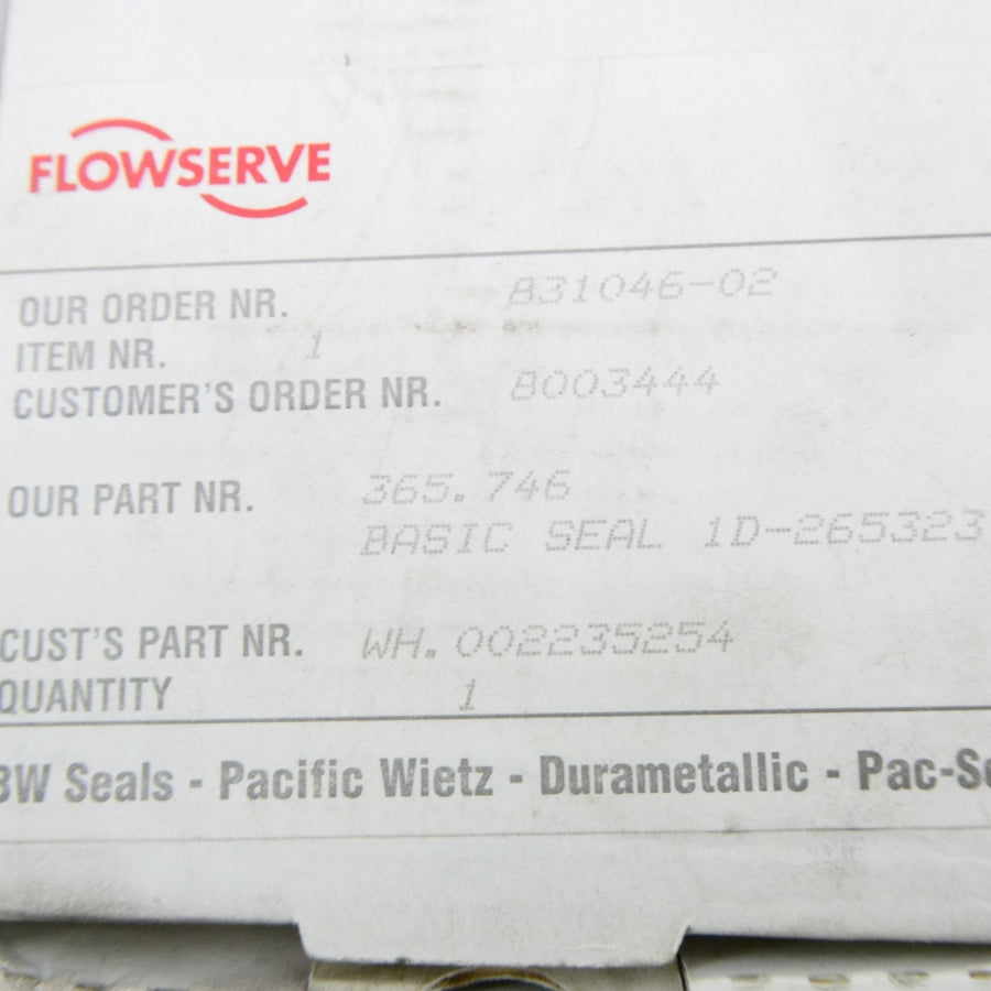 FLOWSERVE 365.746 ID-265323 NSMP