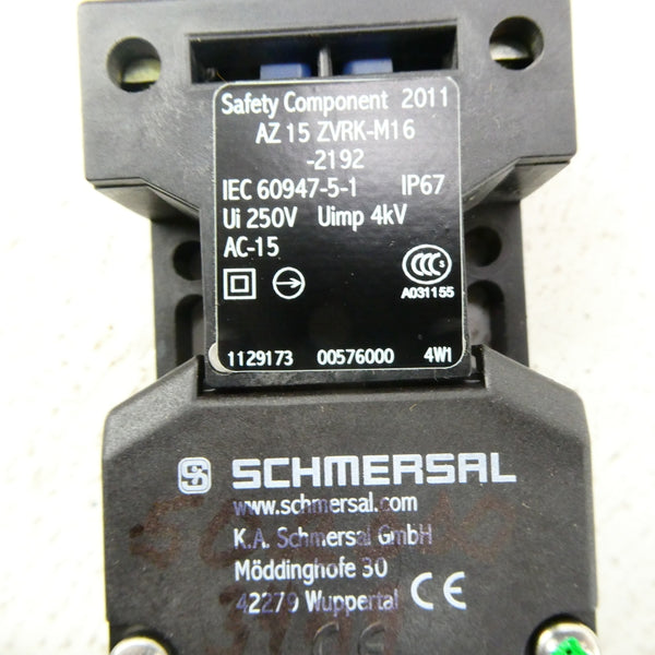 SCHMERSAL AZ15ZVRK-M16-2192 250V NSNP