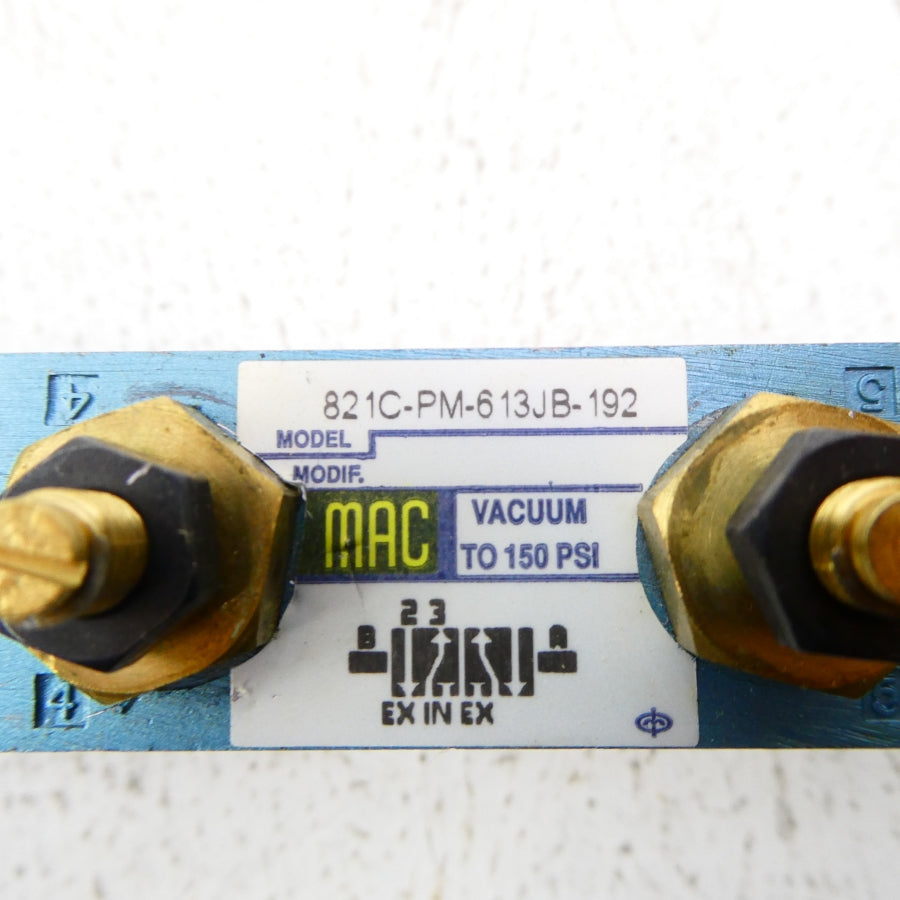 MAC 821C-PM-613JB-192 24VDC 150PSI NSNP