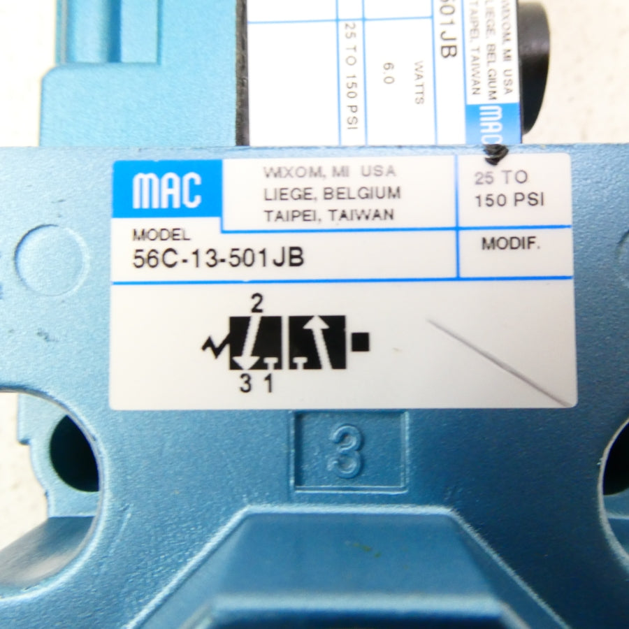MAC 56C-13-501JB 24VDC 25-150PSI NSNP