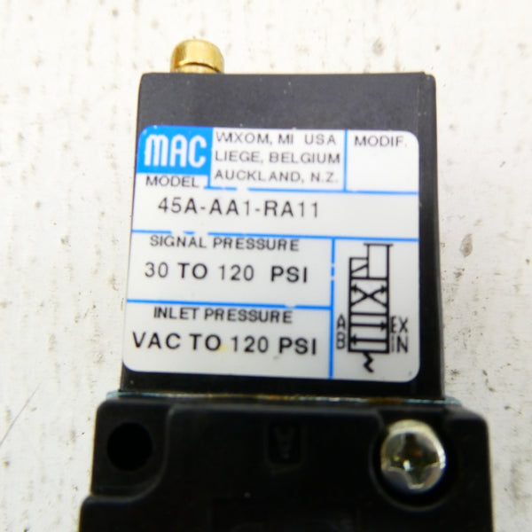 MAC 45A-AA1-RA11 30-120PSI NSMP